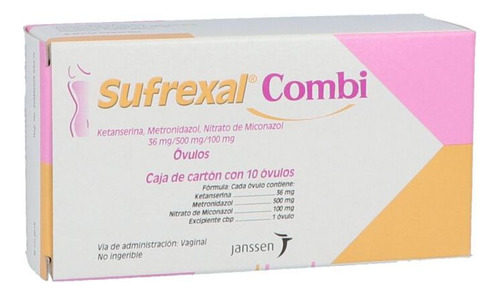 Sufrexal Combi 36 Mg / 500 Mg / 100 Mg Caja Con 10 Óvulos