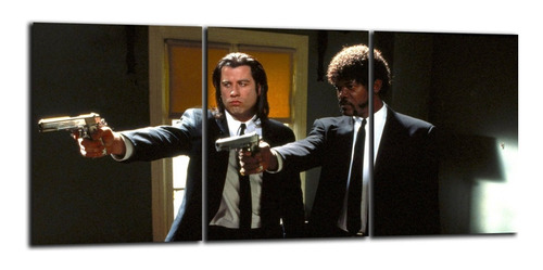 Cuadro Pulp Fiction Tarantino Triptico 90x40cm