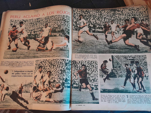 Revista El Gráfico Boca Independiente 16 02 1951 N1645 (Usado)
