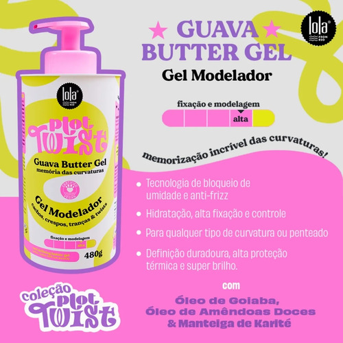 Plot Twist Guayaba Butter Gel Modelador Alta Fijación 480g