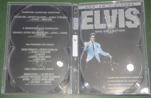 Elvis Presley Dvd Collection Box Com 4 Filmes Novo E Lacrado