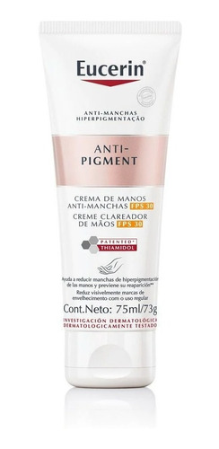 Crema De Manos Anti-manchas Fps30 Eucerin Anti-pigment 75ml