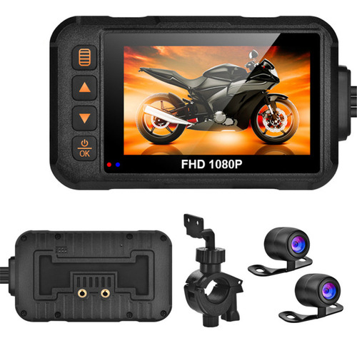 Generic Cycle Dashcam: Dual 720p/480p, Frontal E Traseira