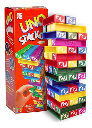 Juego De Mesa Jenga Mattel Uno Stacko