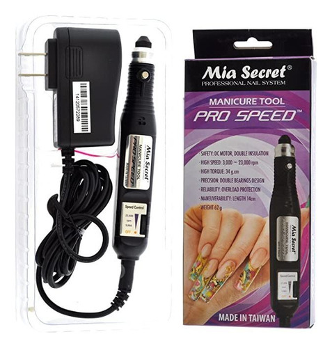 Mia Secret Pro Speed Manucure Drill Sistema De Archivo De U.