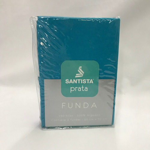 Fundas De Almohada Santista Prata Pack X2  / 100% Algodón 