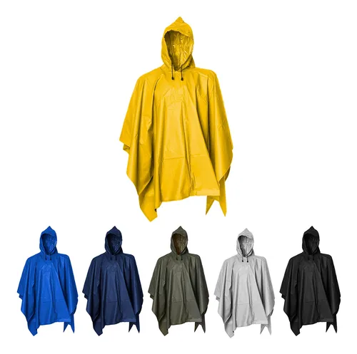 Impermeable Poncho Uso Rudo Capucha + Reflejante Beckon