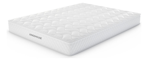 Colchon Matrimonial En Caja 15cm Alto Memory Foam Kingshouse Color Blanco Espuma De Alta Densidad Peso Máximo Soportado 150kg Antiácaros Hipoalergénico Tejido Antideslizante De Poliéster Firmeza Justa