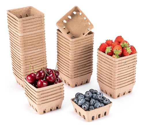 Cesta De Frutas Silvestres De Fibra De Celulose, Pacote Com