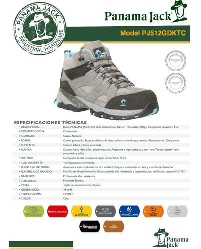 Imagen 5 de 6 de Zapatos De Seguridad Panama Jack 512