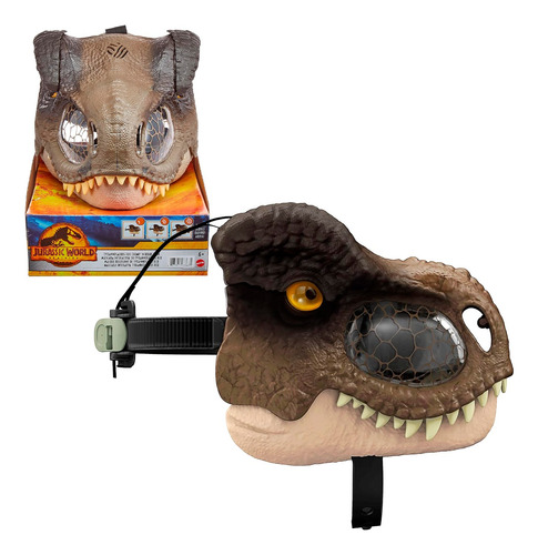 T Rex Mascara Dinosaurio Con Sonido Jurassic World Mattel