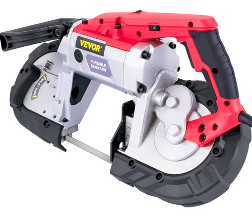 Sierra Banda Portátil Vevor Corte 5 Pul 110v 10a Profesional Rojo 60 Hz