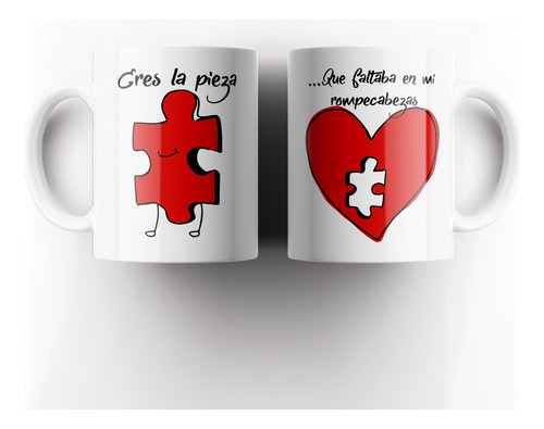 Tazas San Valentin Dia De Los Enamorados Pareja Amor Corazon