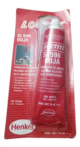 Silicón rojo alta temperatura rtv 70 ml