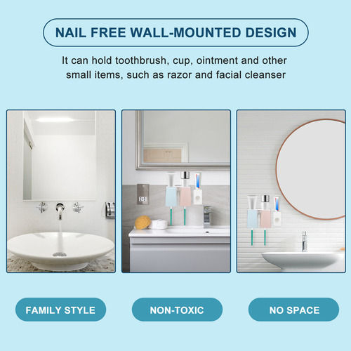 Soporte Para Cepillos De Dientes Para Colgar En La Pared