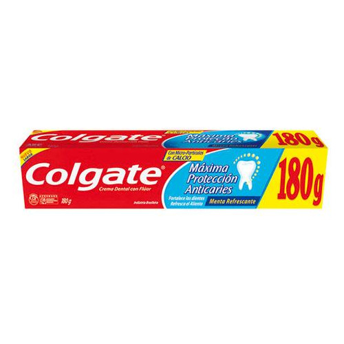 Pasta De Dientes Colgate Máxima Protección Anticaries 180g