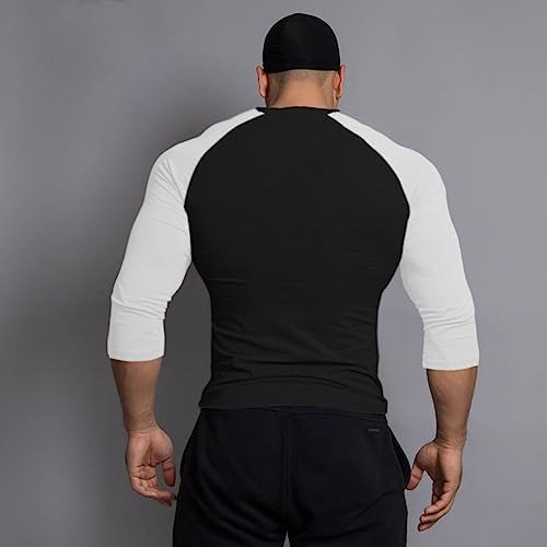Playeras Raglán Con Corte Muscular Para Hombre Con Mangas C