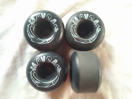 Ruedas De Skate Mavra 86a 56mm Negro (Usado)