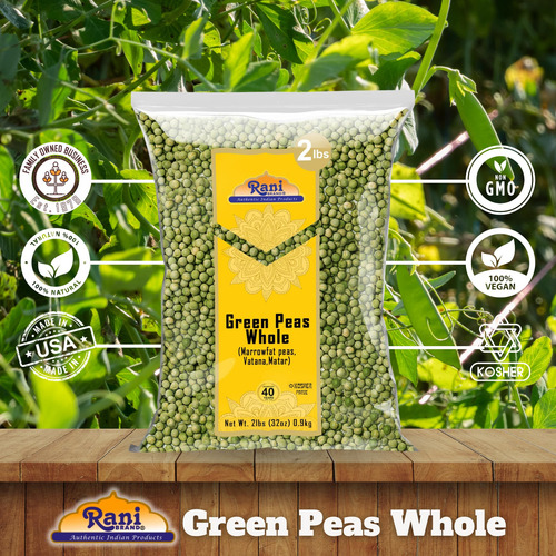 Guisantes Verdes Enteros Secos 907g Todo Natural Vegano