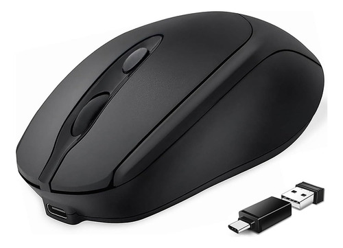 Ratón Bluetooth Inalámbrico Tipo C Recargable Usb