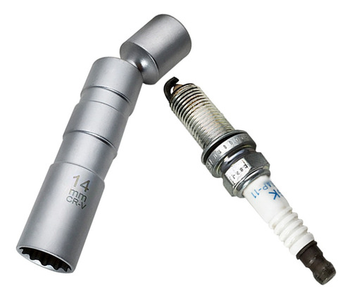 14mm 3/8-inch Swivel 12pt Spark Plug Wobble Socket Se Adapta