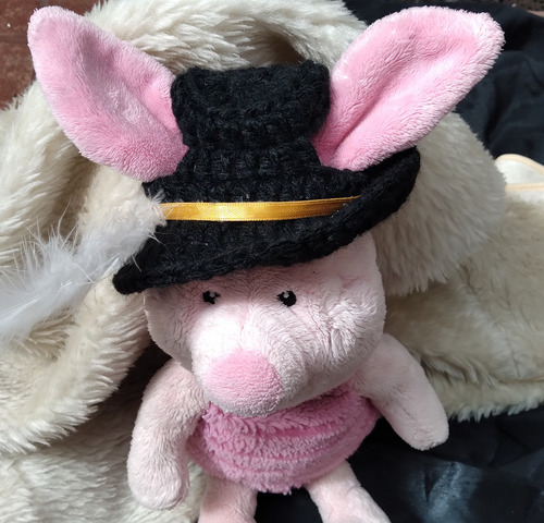 Pechera / Gorros Para Gatos Tejidos Crochet Lapicera Fucsia