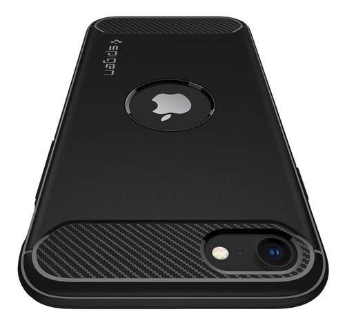 Capa Original Spigen iPhone SE 2020 Rugged Armor Black Slim