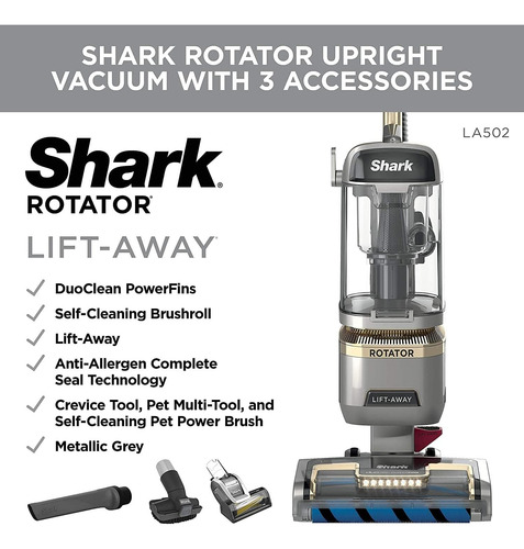 Aspiradora Rotativa Shark La502 Con Cepillo Automático, Pote