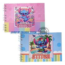 Comprar Livro De Colorir Stitch Disney Capa Dura Original 50 Folhas Lilo & Stitch Livro De Colorir Desenhos Para Colorir Infantil Crianças Disney Colorir Atividades Personagem Desenho Animado Diversão