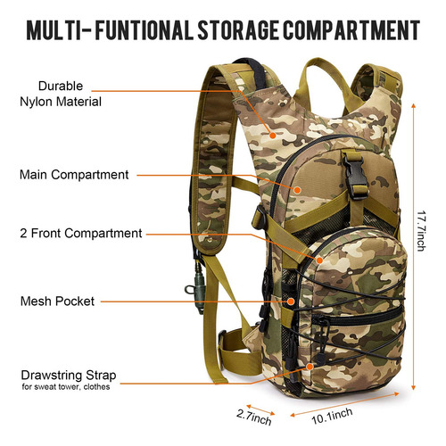 G4free Hydration Pack Sports Runner Hydration Backpack With