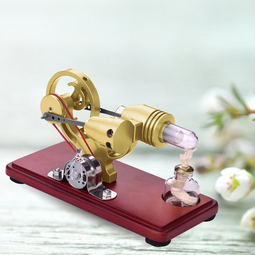 Modelo De Motor Hot Stirling Engine, Modelo Dollar Flywheel