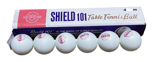 Kit X6 Pelotitas De Pingpong En Blister Shield 101