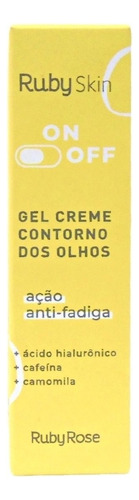 Gel Creme Contorno Dos Olhos Ruby Rose Tipo de pele Normal