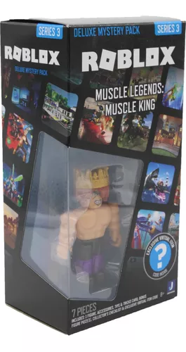 Roblox Series 3 Muscle Legends: Muscle King Deluxe Mystery Pack & Virtual  Item