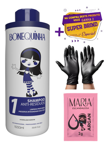 Shampoo Bonequinha Escandalosa Anti Residuo 1l