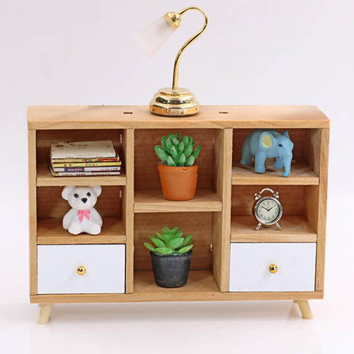 2 Muebles De Madera Para Casa De Muñecas, 1:12 Mini Muebles