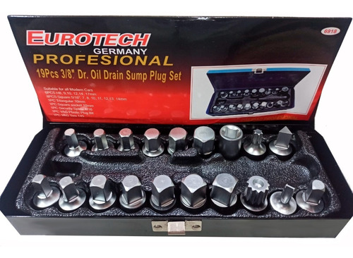 Extractor Kit 19 Pc. Tapones Carter Cajas Y Diferencial E.