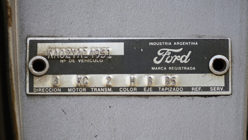 Ford Falcon De Lujo 221 3.6 Caja 3era - Muy Lindo! Leer!