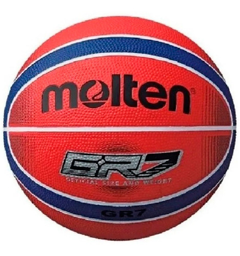 Imagen 6 de 6 de Pelota De Basket Molten Gr7 Caucho N° 7 Oficial Basquet