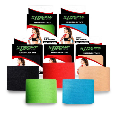 Cinta Kinesiologica Resistente Kinesiotape Cinta Colores Color Verde