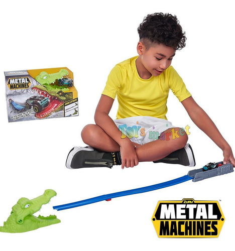 Pista De Autos Juguete Lanzador Zuru Metal Machine Cocodrilo