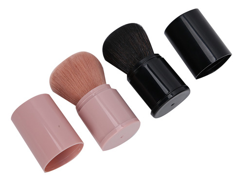 Pincel En Polvo Profesional Retráctil Para Rostro, 2 Unidade
