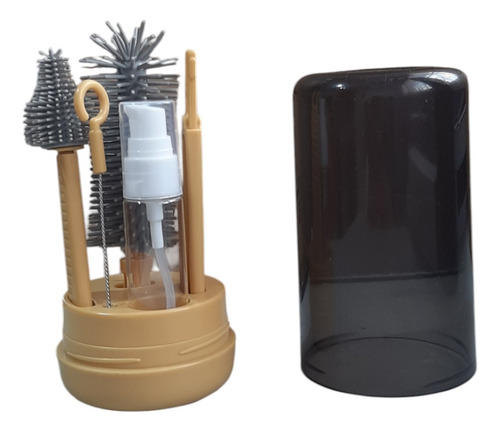 Kit Limpiador De Biberones De Viaje, Cepillos Varios