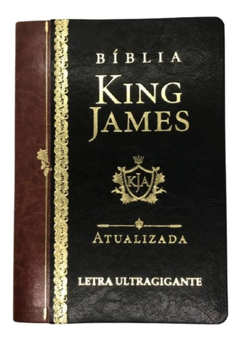 Bíblia King James Ultragigante Fiel 1611 Capa Luxo Preta