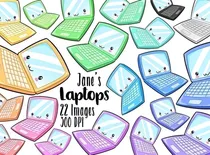 Comprar Cliparts Imagenes Png Laptos Notebooks Colores Pasteles Jk34