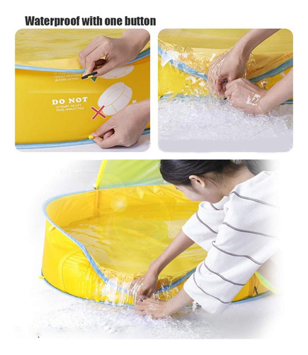 Carpa Portátil Emergente For Piscina For Niños Amarillo