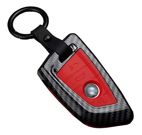 Ontto Keyless Llave Remota Fob Piel Fibra De Carbono 277z5