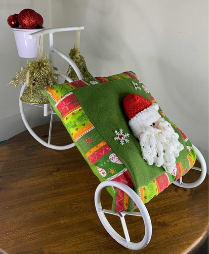 Bicicleta Natalina 62x41 Cm Com Vários Itens