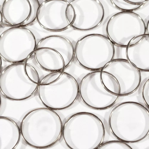Imagem 3 de 5 de 500 Argolas Em Aço Inox Para Montagem De Lustres 10mm