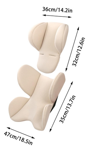 Inserto De Asiento De Coche Para Bebé, Soporte De Cabeza Y